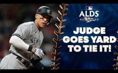 Aaron Judge bashes a homer to tie ALDS Game 3!