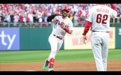 Bryce Harper WENT OFF in the NLDS for Phillies!! (8 hits, 2 homers, .500 batting average!!)