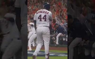 How to react when you hit a MASSIVE walk-off in the Postseason!!! (Yordan Álvarez walk-off)