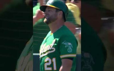 In his final MLB game, Stephen Vogt’s kids announced his name as he came up to bat.