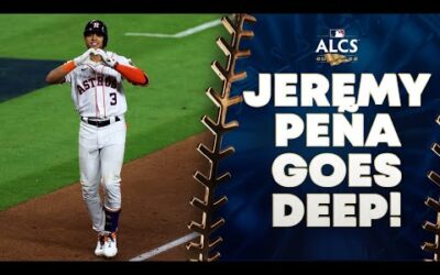 Jeremy Peña is a ROOKIE SENSATION! He hits a MOONSHOT to add to the Astros lead!