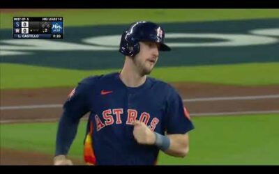 Kyle Tucker GOES DEEP to put Astros up early in ALDS Game 2!!