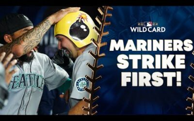 MARINERS COME OUT FIRING!! 3 runs in 1st inning (Eugenio Suarez RBI Double and Cal Raleigh 2-run HR)