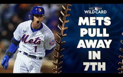 Mets RALLY for 4 runs in the 7th to pull away from the Padres!