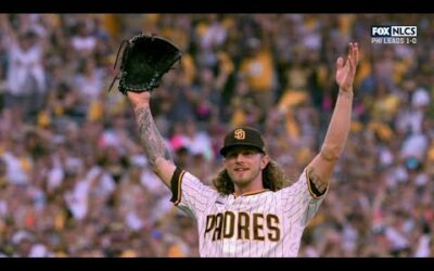 Padres’ Josh Hader looking NASTY to close out NLCS Game 2 (Strikes out the side vs. Phillies!)