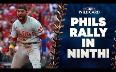 Phillies score SIX in the 9th to stun the Cardinals in Game 1 of the Wild Card!!