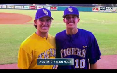 The Nola bros! Brothers Austin and Aaron face each other in the NLCS and Nola wins the battle!