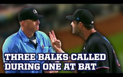 Three balks lead to a run, a breakdown