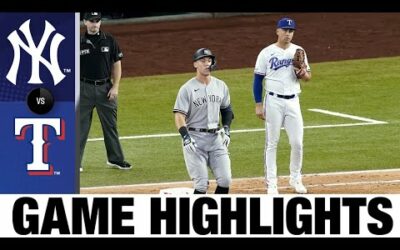 Yankees vs. Rangers Game 1 Highlights (10/4/22) | MLB Highlights