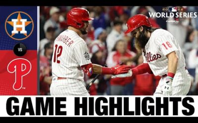 Astros vs. Phillies World Series Game 3 Highlights (11/1/22) | MLB Highlights