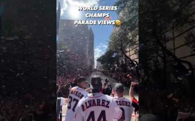 POV: You’re riding in the Astros World Series Parade!! 😮😮