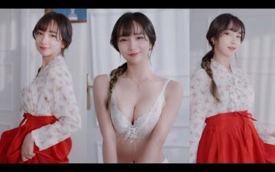 (4K 세로룩북) 단아한 꽃송의 한복 룩북💛 언더웨어 룩북 Underwear LOOKBOOK 룩북 직캠