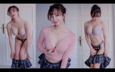 (4K 세로룩북) E컵 꽃송의 남심저격 코피팡 초근접 핑크색 언더웨어 룩북 Underwear LOOKBOOK 룩북 직캠