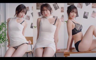 [4K 세로룩북] 고화질 화이트 원피스 룩북 레전드 직캠 onepiece Lookbook 언더웨어 룩북 직캠 Underwear LOOKBOOK 꽃송룩북