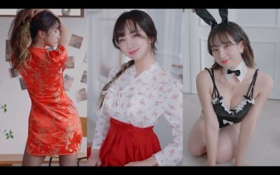 [4K 세로룩북] 액기스만 모은 코스튬 하이라이트💛 룩북 직캠 onepiece Lookbook 꽃송 언더웨어 룩북 Underwear LOOKBOOK 룩북 직캠