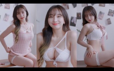 (4K 세로룩북) 점점 벗는 룩북💛 고화질 원피스 룩북 언더웨어 룩북 직캠 Underwear LOOKBOOK 꽃송 룩북