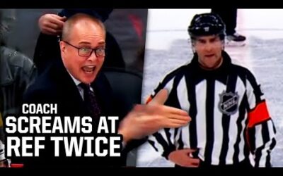 Coach screams at the ref after two bad calls, a breakdown