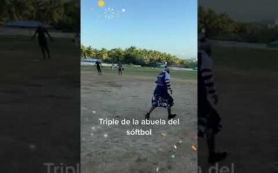 This grandma has STILL GOT IT! Incredible bat-to-ball skills and she was ZOOMIN’!