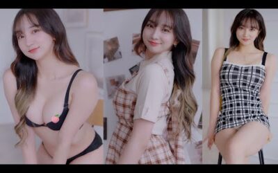 (4K 세로룩북) 남심저격 코피팡💛 고화질 원피스 란제리 룩북 언더웨어 룩북 직캠 Underwear LOOKBOOK 꽃송 룩북