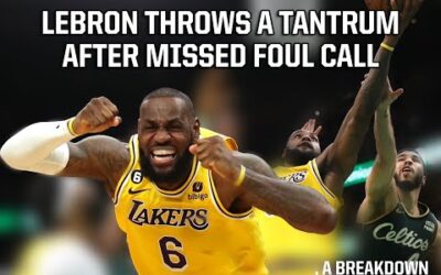 LeBron James doesn’t get the foul call and throws a tantrum, a breakdown