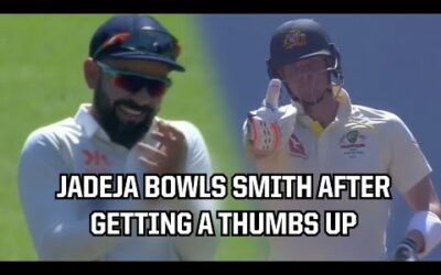 Steve Smith gives bowler thumbs up then gets bowled out, a breakdown