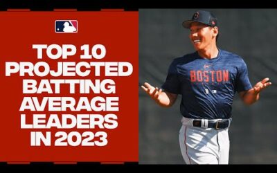 Will a rookie be the best pure hitter in 2023?! The Top 10 projected batting average leaders!