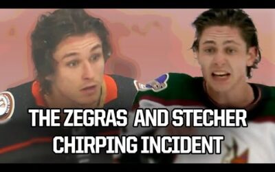 Zegras chirps Stecher and Stecher REALLY doesn’t like it, a breakdown