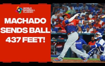 437 FEET OFF THE BAT! Manny Machado RIPS this ball into the seats for Team Dominican Republic!