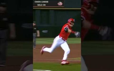 A BLAST and a DASH from Owen Caissie for Team Canada! #WorldBaseballClassic