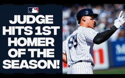 AARON JUDGE CRUSHES FIRST HOME RUN OF MLB SEASON!!!