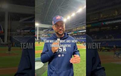 Adam Wainwright is having the TIME OF HIS LIFE playing for Team USA! 🇺🇸🇺🇸