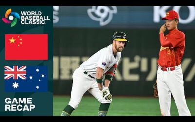 China vs. Australia Game Highlights | 2023 World Baseball Classic