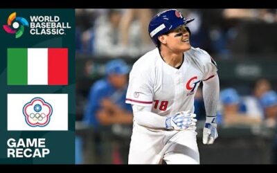 Italy vs. Chinese Taipei Game Highlights | 2023 World Baseball Classic