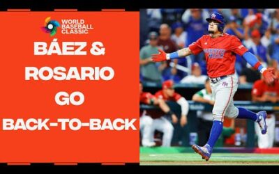 Javy Báez and Eddie Rosario go BACK-TO-BACK for Team Puerto Rico!