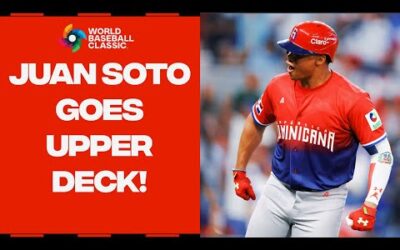 JUAN SOTO with an UPPER DECK BLAST in World Baseball Classic!