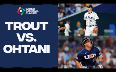 Matchup of a lifetime! Shohei Ohtani faces Mike Trout with the World Baseball Classic on the line!