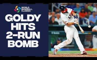 Paul Goldschmidt hits a 2-run BLAST for Team USA in the World Baseball Classic semifinal!