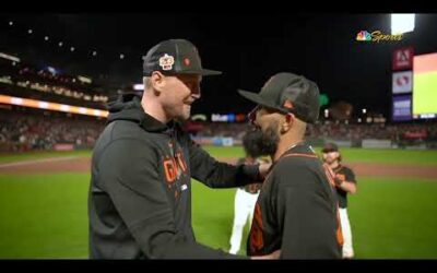 Sergio Romo makes FINAL MLB appearance! Walks off to HUGE ovation as he retires as a Giant!