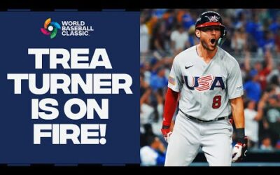 Trea Turner has been ON FIRE!! The United States shortstop has THREE home runs in last TWO games!