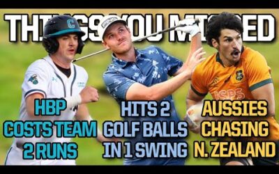 Unfortunate hit by pitch and whacking a hidden golf ball | Things you missed