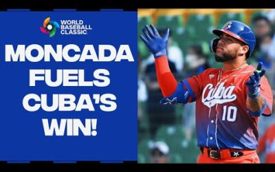 Yoán Moncada has MONSTER day to lead Cuba to its first win of the 2023 World Baseball Classic!