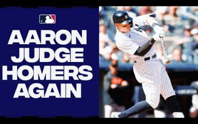 Aaron Judge is RED HOT! Hits his 2nd home run of the season with a LASER to left!!