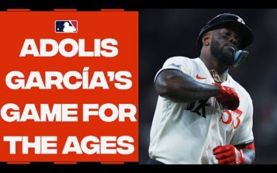 Adolis García hits 3 HOMERS and MAKES HISTORY!