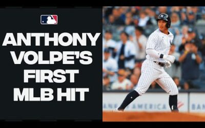 Anthony Volpe’s first MLB hit!