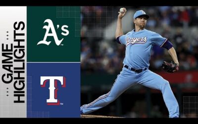 A’s vs. Rangers Game Highlights (4/23/23) | MLB Highlights