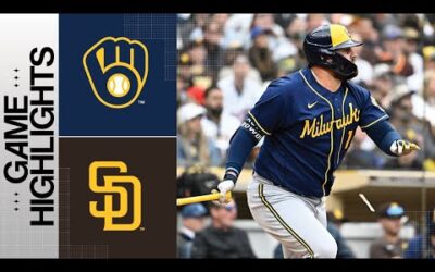 Brewers vs. Padres Game Highlights (4/16/23) | MLB Highlights