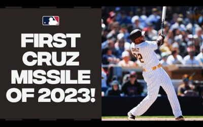 CRUZ MISSILE!! Nelson Cruz hits FIRST home run in Padres uniform!