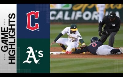 Guardians vs. A’s Game Highlights (4/4/23) | MLB Highlights