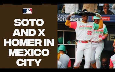 Juan Soto and Xander Bogaerts go back-to-back in Mexico City!