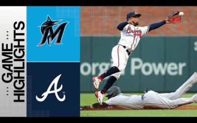 Marlins vs. Braves Game Highlights (4/25/23) | MLB Highlights